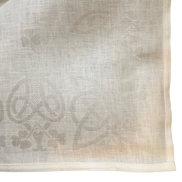 McCaw Allan Irish Collection 4 Linen Damask Napkins 18"x18" White - Picture 9 of 10